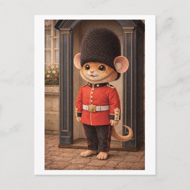 Career Mouse as Palace Guard Postcard (Front)
