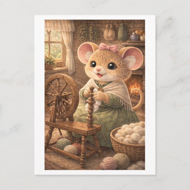 Career Mouse as Spinner Postcard (Front)