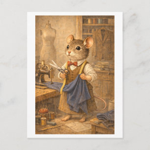 Career Mouse as Tailor Postcard