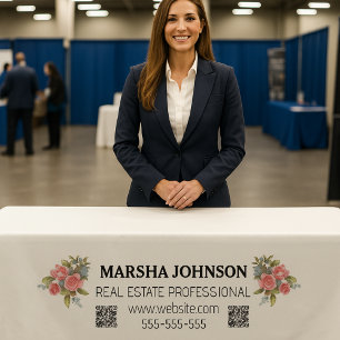 Careers Fair Custom Personal Name Contact Details Tablecloth