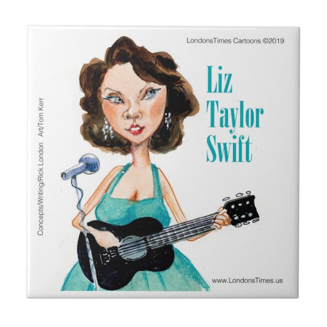 Carefully Blended Celebrity Swift Move Ceramic Tile (Front)