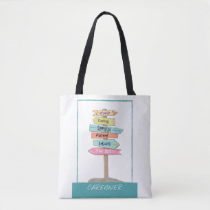 Caregiver Appreciation Thank You Kind Supportive Tote Bag