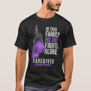 Caregiver Awareness Month Gloves Lavender Ribbon T-Shirt