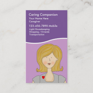 Caregiver Business Cards