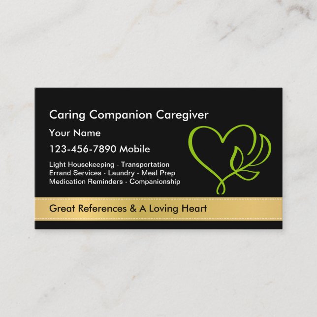 Caregiver Business Cards (Front)