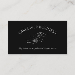Caregiver Caregiving Adult Outpatient Nurse Business Card