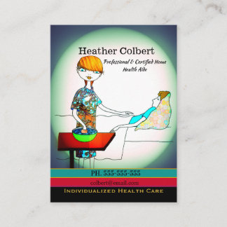 Caregiver Cutie Here to Help  Business Card