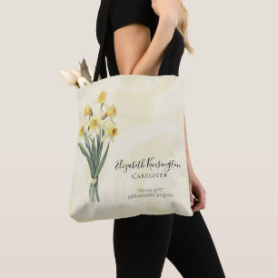 Caregiver Elder Care Services Custom Floral Tote Bag