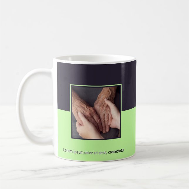 Caregiver Elderly Home Care Promotional Product Coffee Mug (Left)