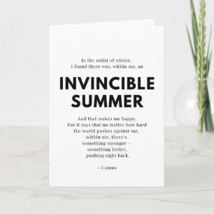 Caregiver Encouragement Card -  Invincible Summer