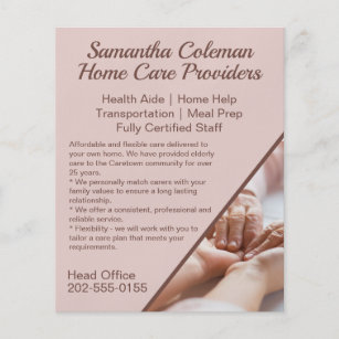 Caregiver Home Care Promotional Business Flyer