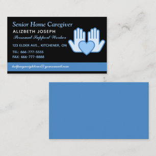 Caregiver Home Help Business Card