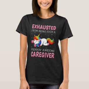 Caregiver Nurse Assistant Unicorn Carer Nanny T-Shirt