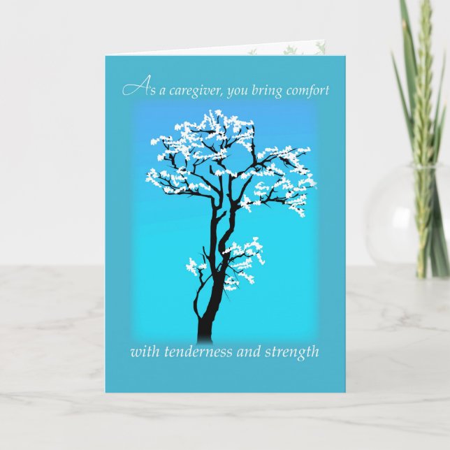 Caregiver Support Encouragement Religious Christia Card (Front)