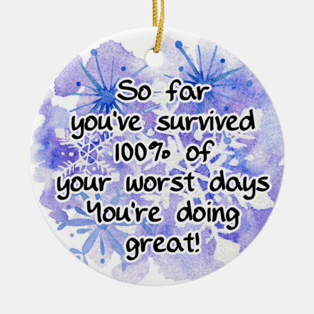 Caregiver Survival Ornament (Front)