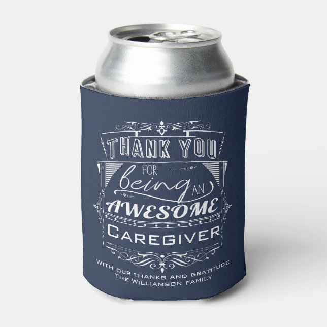 Caregiver Thank You Appreciation Can Cooler (Can Front)