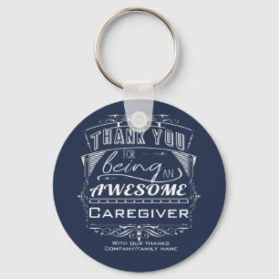 Caregiver Thank You Appreciation Key Ring
