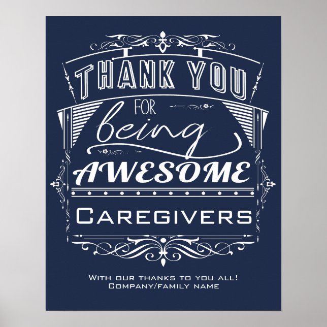 Caregiver Thank You Appreciation Poster (Front)