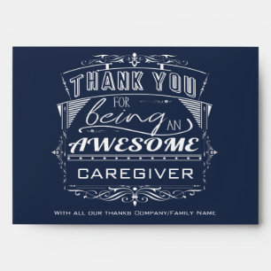 Caregiver Thank You Money Cash Voucher Envelope