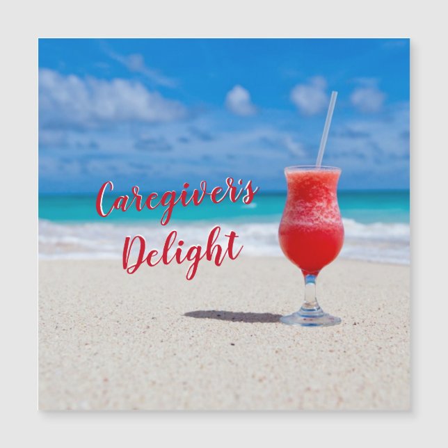 Caregiver's Delight Magnetic Card (Front)