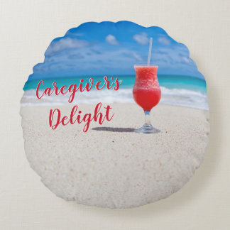 Caregiver's Delight Round Pillow
