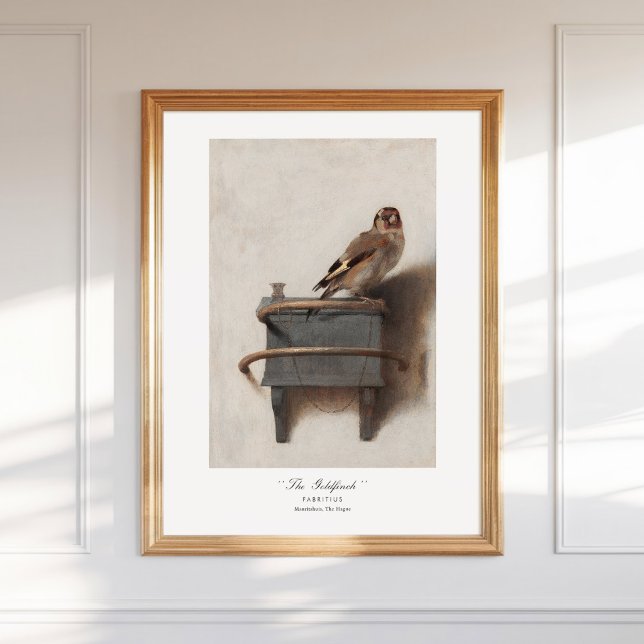 Carel Fabritius Goldfinch Dutch 1654 Fine Art Poster (Creator Uploaded)