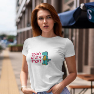 Careless Dinosaur Cartoon T-Shirt
