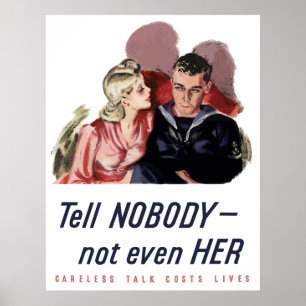 Careless Talk Costs Lives -- WW2 Poster