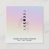 *~* Caress The Moon Phases Celestial Hands Rainbow
