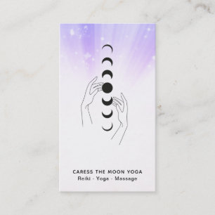 *~* Caress The Moon Phases + Hands Celestial Business Card