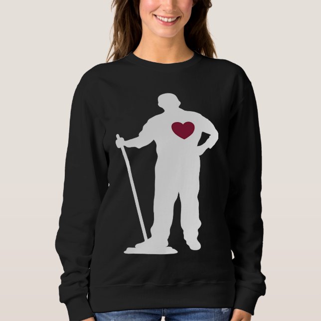 caretaker cleaner janitor custodian cleanser for w sweatshirt (Front)