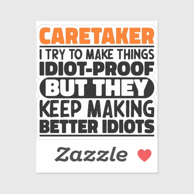 Caretaker I Try To Make Things Funny Quotes (Sheet)