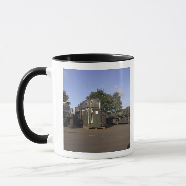 Cargo being prepared mug (Left)