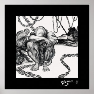 Cargo - Black Art Canvas Print