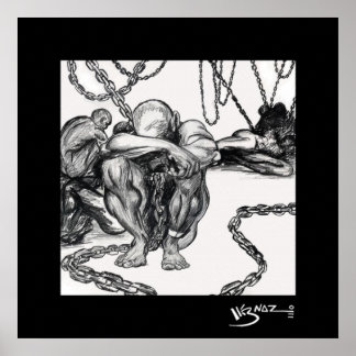 Cargo - Black Art Canvas Print