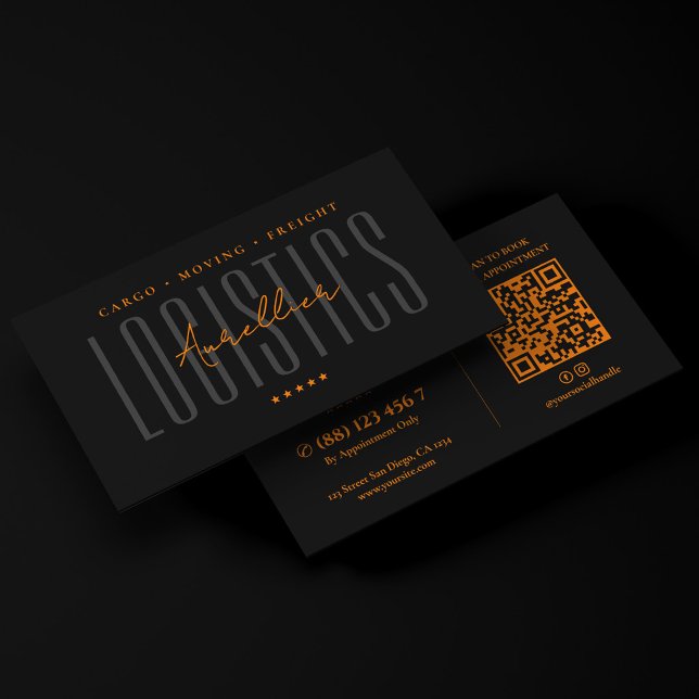 Cargo Logistics Moving Freight Black Orange Business Card (Cargo Logistics Moving Freight Black Orange Business Card
☆★
☆★
☆★
☆★
☆★
4.7 out of 5 stars rating
()