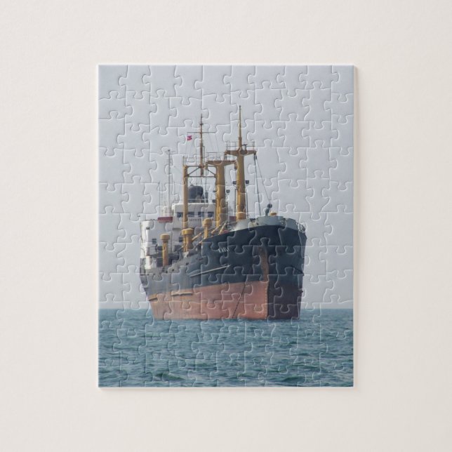 Cargo Ship A Asli Jigsaw Puzzle (Vertical)