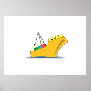 Cargo Ship Poster