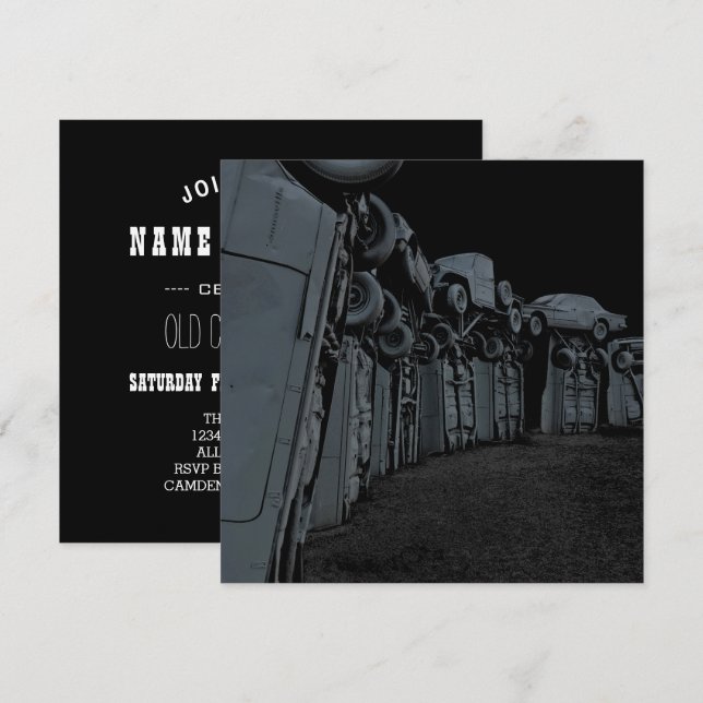 carhenge invitation (Front/Back)