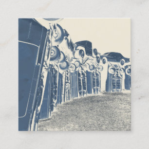 carhenge square business card