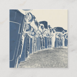 carhenge square business card