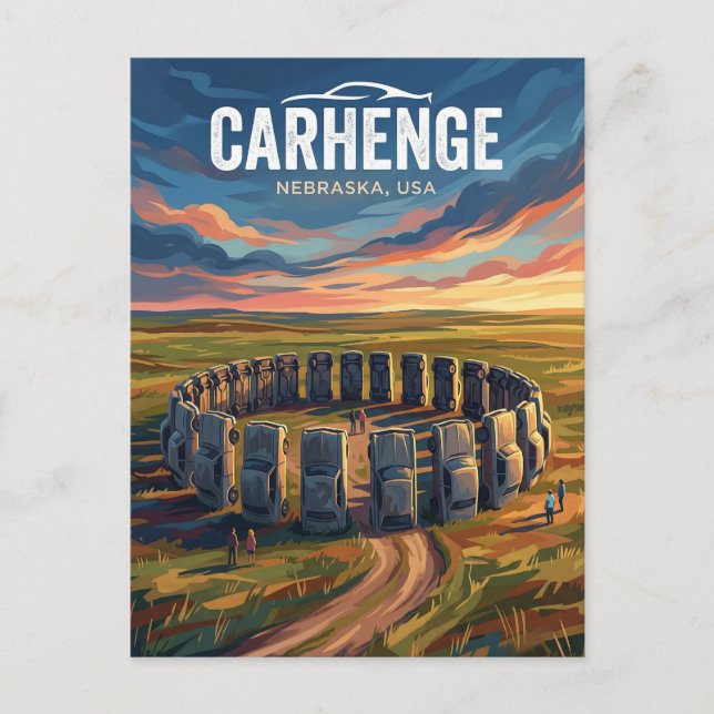 Carhenge USA Postcard (Front)
