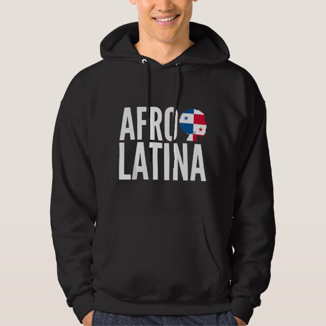 Caribbean Afro-Latina Panama Flag Panamanian Creol Hoodie (Front)
