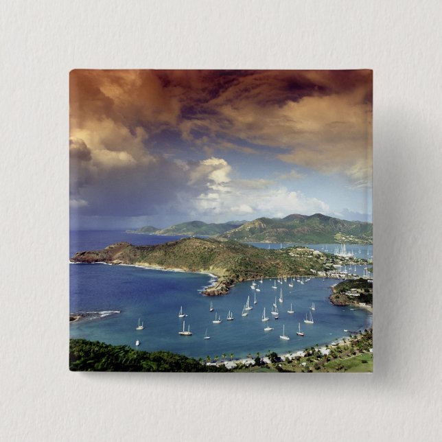 Caribbean, Antigua. 15 Cm Square Badge (Front)