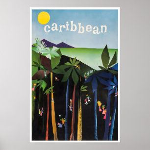 Caribbean Art Travel Poster Home Dancing Wall Prin