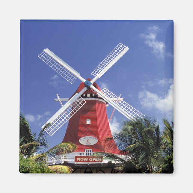Caribbean, Aruba. Old Mill, converted into 'Mill Magnet (Front)