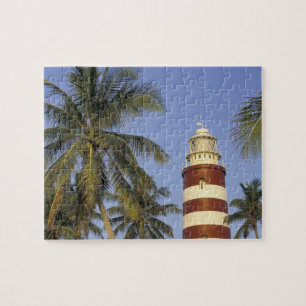 Caribbean, Bahamas, Abaco, Elbow Cay. Hopetown Jigsaw Puzzle