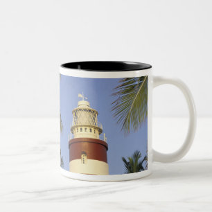 Caribbean, Bahamas, Abaco, Elbow Cay. Hopetown Two-Tone Coffee Mug