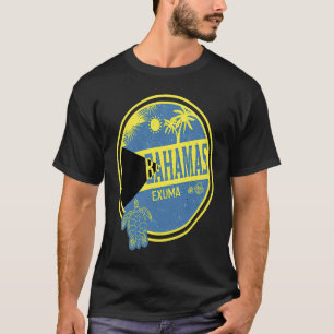 Caribbean Bahamas Exuma Vintage Vacation Tropical T-Shirt