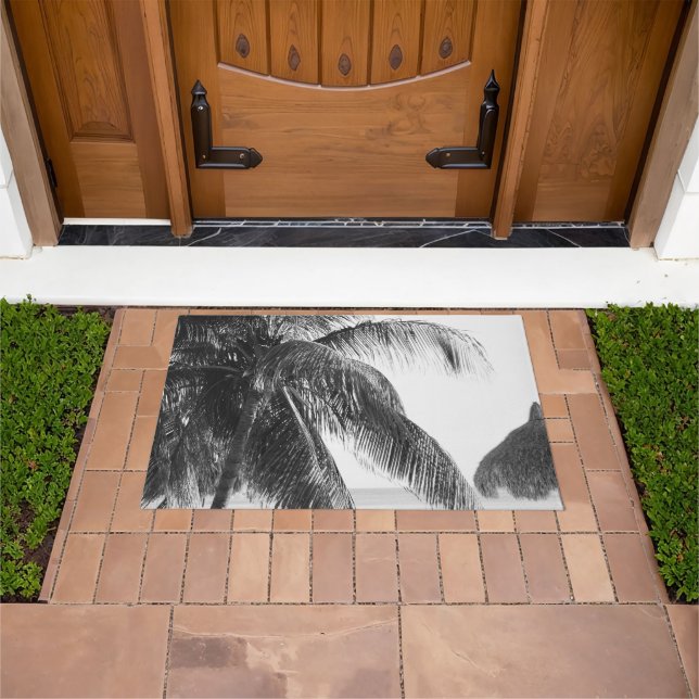 Caribbean Beach Bliss 10 #art #nature Doormat (Outdoor)